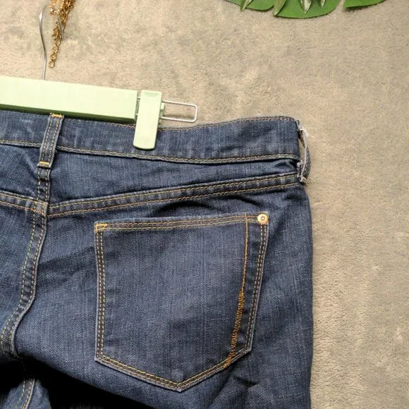 The Flirt Women Jeans Mid Rise Bootcut Leg Blue Dark Wash W:38 L:30 - Picture 12 of 16